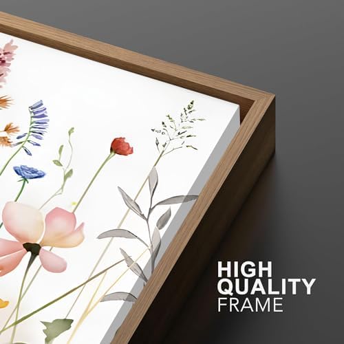 Watercolor Wildflower Framed Wall Art Set of 3, 16x24 inch - Image 3