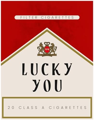 Lucky You Retro Wall Art 11x14 by YellowbirdArtDesign