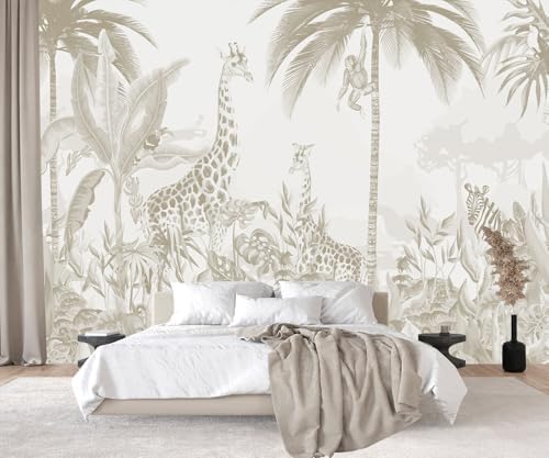 PYFFYP-Safari Jungle Peel and Stick Tropical Wallpaper murals by PYFFYP