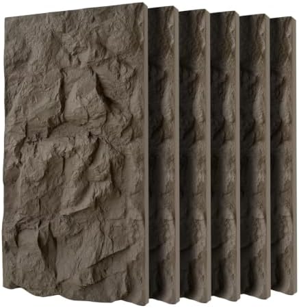 3D Faux Stone Wall Panels by Qinazoe