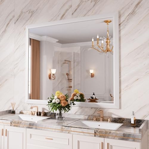 Amorho Bathroom Mirror for Wall 48x40 Inch by Amorho