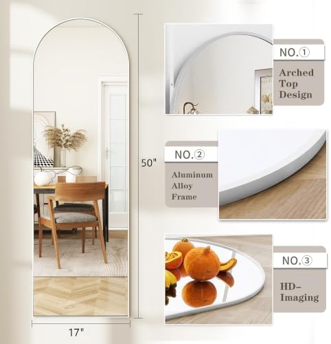 50"x 17" Full Length Door Mirror - Image 2