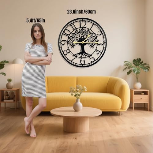 Big Wall Clock - Wall Clocks for Living Room Decor, Quiet and No Ticking - Image 7