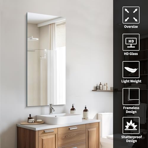CILIBER Frameless Mirror, 20x48 Mirrors - Image 5