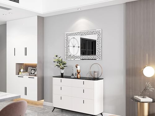 KOHROS 36"x 24" Rectangle Bathroom Mirror Modern Decorative Wall Mirror - Image 6