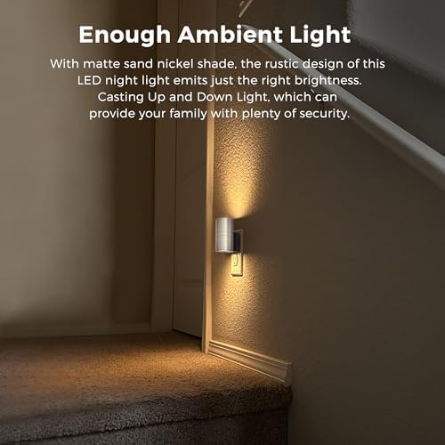 L LOHAS LED Night Light, Dimmable Night Lights Plug into Wall, Light Sensor - Image 5