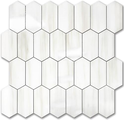 Vamos Tile Long Hexagon Peel and Stick Backsplash Tile by VamosTile