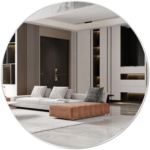 16'' Round Glass Mirror for Wall Decor, Frameless Circle Wall Mirror by FindYourLove