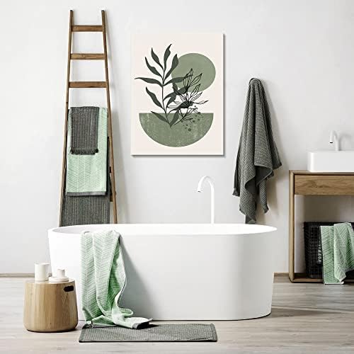Sage Green Wall Posters & Prints, Minimalist Framed Wall Art Geometric Line - Image 5