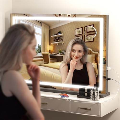 Hasipu Vanity Mirror with Lights, Lighted Makeup Mirror with Dimmable 3 Modes - Image 5