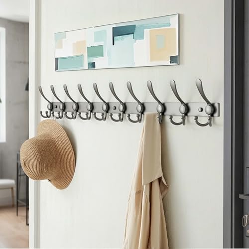 Dseap Coat Rack Wall Mount 37 Inch, Heavy Duty 12-Gauge Base vs Flimsy 1mm - Image 4