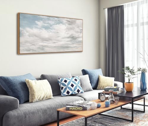 DJSYLIFE Framed Vintage Cloud Landscape Wall Art - Image 2