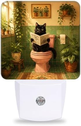 Black Cat Night Lights Plug into Wall by Unknown