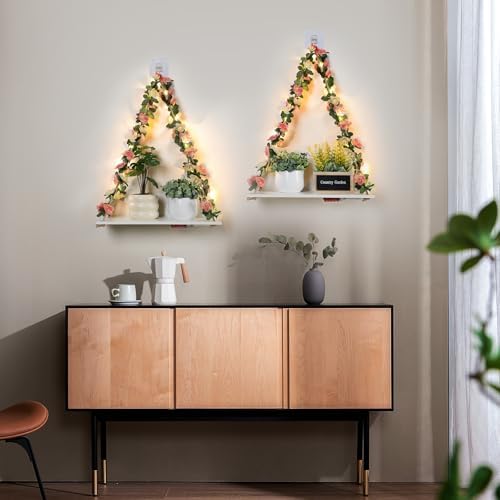 EXIN DECHEN Wall Decor for Bedroom, Floating Shelves Room Decor Aesthetic - Image 5