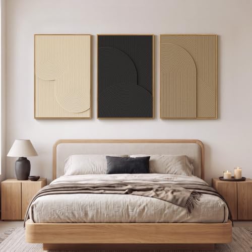 Large Framed Modern Abstract Wall Art - Image 3