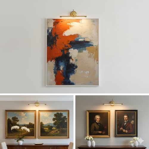 JOOSENLUX 16.5" Brass Picture Light Hardwired, Adjustable LED Art Display - Image 7