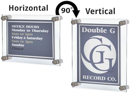 Azar Displays 105511 8.5" x 5.5" Standoff Sign Holder - Image 3