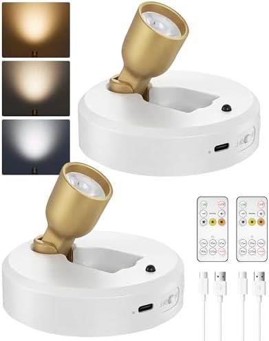 EZVALO Spotlight Indoor, Rechargeable Battery Picture Lights, Wireless Uplights by EZVALO