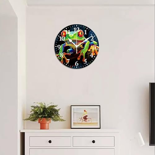 Personalized Analog Clock Non-Ticking Silent Wall Clocks Battery Operated Clocks - Image 6