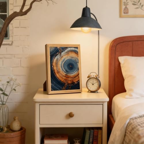 Tree Ring Wall Art Framed, Modern Nature Decor - Image 2