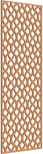 Resort Decorative Pierced Fretwork Wood Wall Panels, 33 3/8"W x 84 3/8"H x 3/8"T by EkenaMillwork