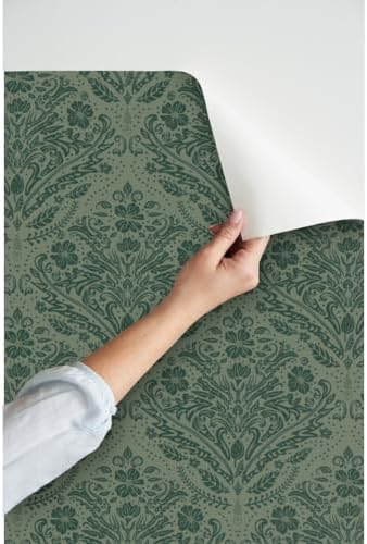 Spoonflower Modern Victorian Peel and Stick Wallpaper - Image 3