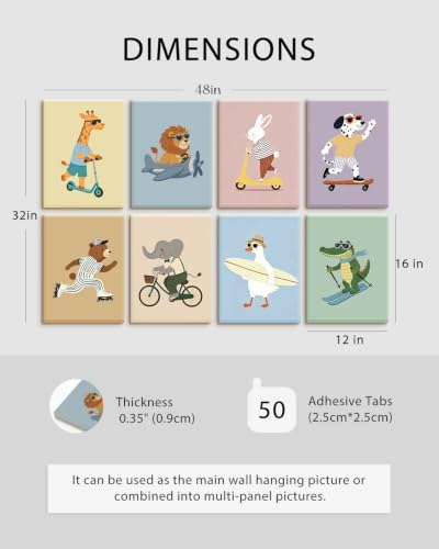 VIYYIEA Acoustic Art Wall Panel, Cute Animal Sound Absorbing Board - Image 3