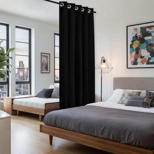 BONZER Black Curtain Dividers, Privacy Blackout Curtains Wall Partitions - Image 4