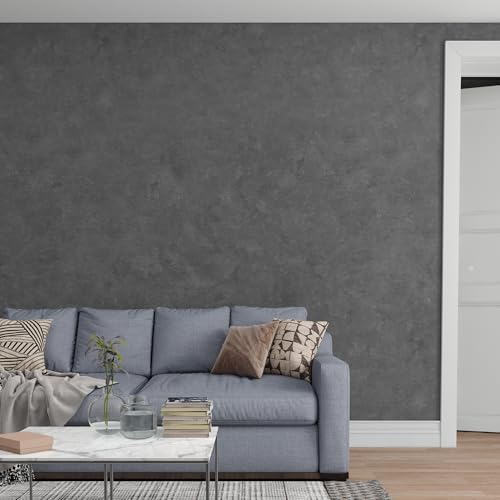 3yecao Grey Concrete Wallpaper Peel and Stick Gray Concrete Contact Paper - Image 3