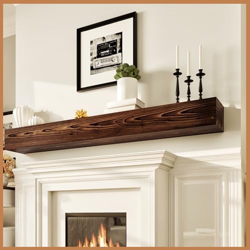 Avana Rustic Fireplace Mantle Shelf 84 Inches by AvanaHome
