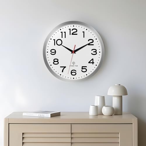 Roymnie 14 Inch Atomic Wall Clock, Battery Operated Silent Non Ticking - Image 6