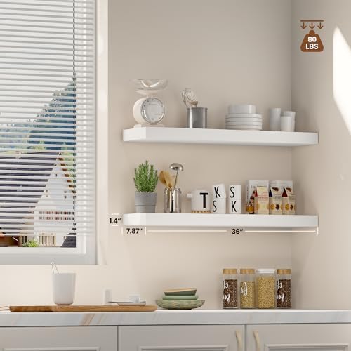 Vivelove Wooden Floating Shelves - Image 6