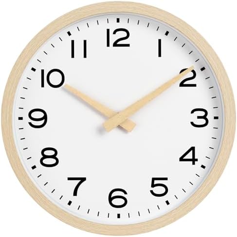 AKCISOT 14 Inch Wall Clock, Silent Battery Operated Analog Clock - Image 2