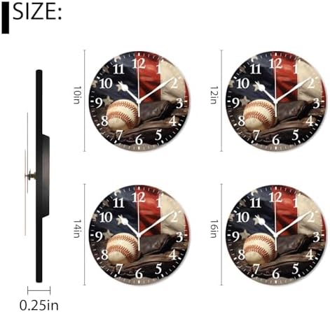 Battery Operated Quartz Wall Clocks Non-Ticking Silent Modern Wall Clocks - Image 2