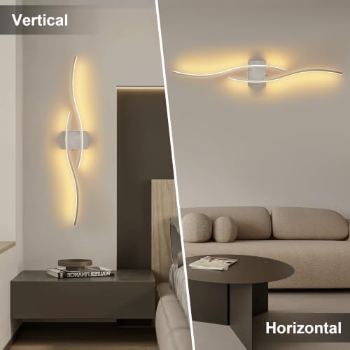 KARTOOSH Wireless Wall Sconces Set of 2, Dimmable LED Sconce - Image 6