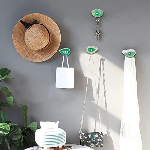 CozyTower 4 Pcs Unique Agate Wall Hooks - Image 4