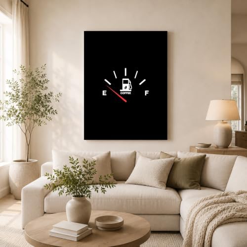 InkFlow Posters Coffee Gauge Canvas Poster - Image 3