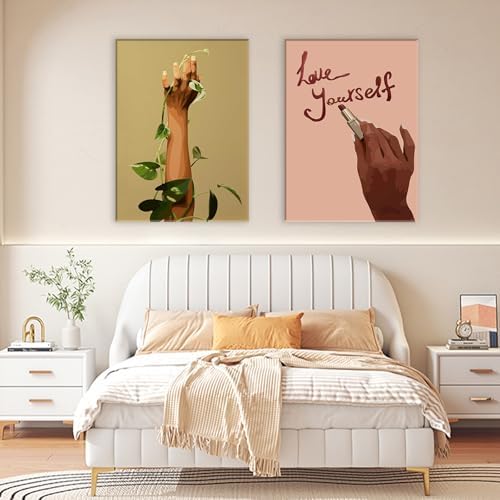 Framed Positive Affirmation Black Woman Wall Art Inspirational African American - Image 6