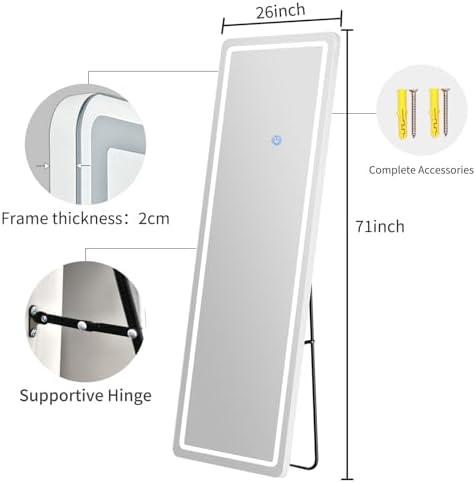 71" x 26" Rectangle Full Length Mirror - Image 2