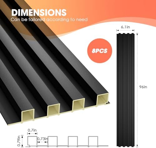 OUZUGIE WPC Acoustic Slat Wall Paneling - Image 3