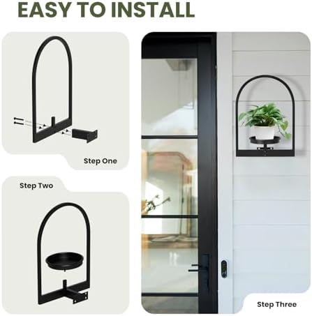 Plant Shelves for Wall Set of 2, Hanging Planter for Indoor Plant Stand Plants - Image 7