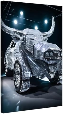 InkFlow Posters Diamond Car Canvas Poster by InkFlowPosters