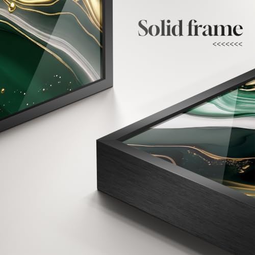 Large Framed Green Abstract Wall Art - Image 5