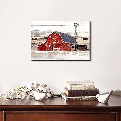Country Farmhouse Barn Wall Art Windmill Wall Decor - Image 2