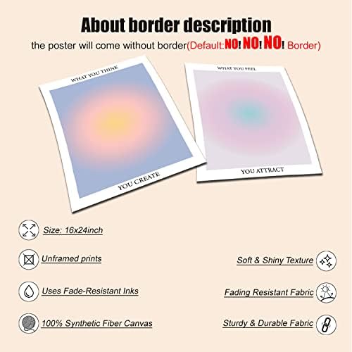 NCYEL 3 Colorful Abstract Halo Posters, 16x24inx3 Unframed - Image 4