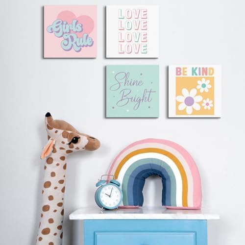 4 Pcs Girls Room Decor Posters Wall Art - Image 5
