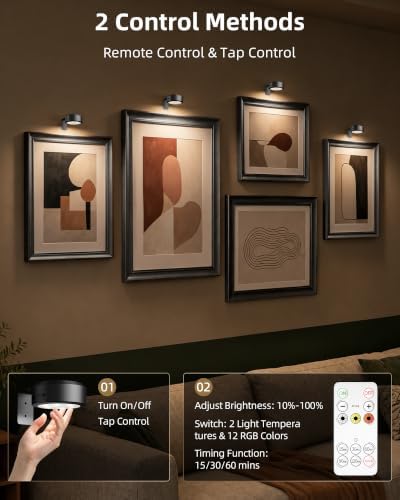 Picture Lights for Wall, Rechargeable Magnetic - Image 6