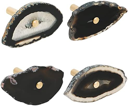 CozyTower 4 Pcs Unique Agate Wall Hooks by CozyTower