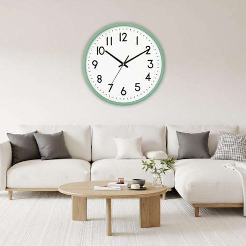 10 Inch Wall Clock Battery Operated Silent Non Ticking Quartz - Image 7