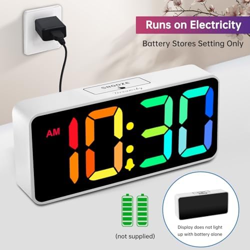 DreamSky Large Digital Alarm Clock Big Number - Image 3